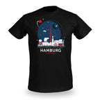 Product image Elbenwald in Hamburg Skyline T-Shirt Black