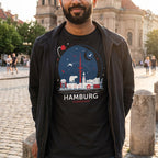 Product image Elbenwald in Hamburg Skyline T-Shirt Black