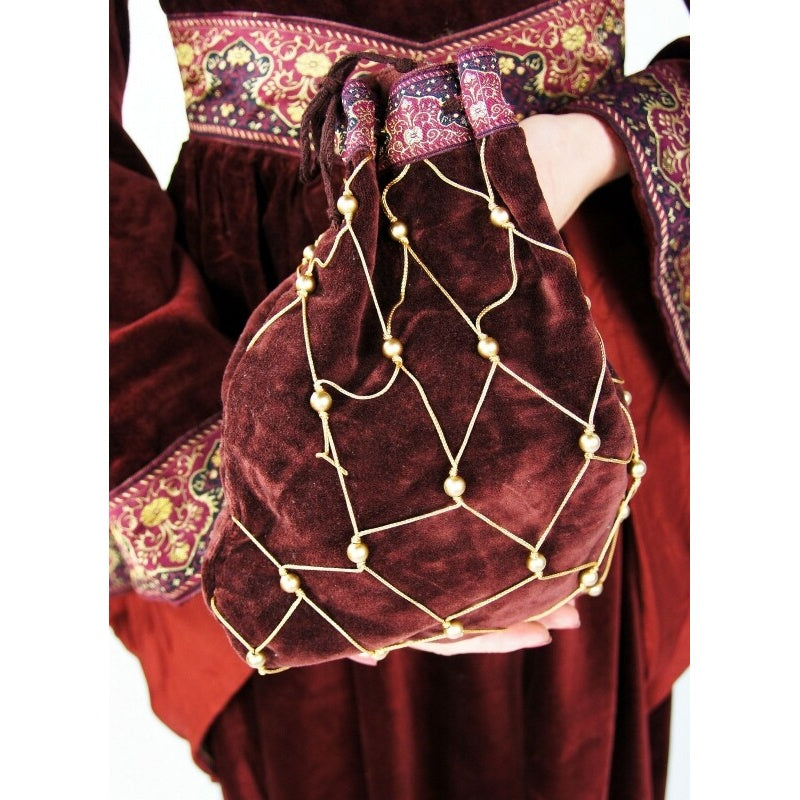 Product image Medieval Velvet Pouch Relindis Bordeaux Red