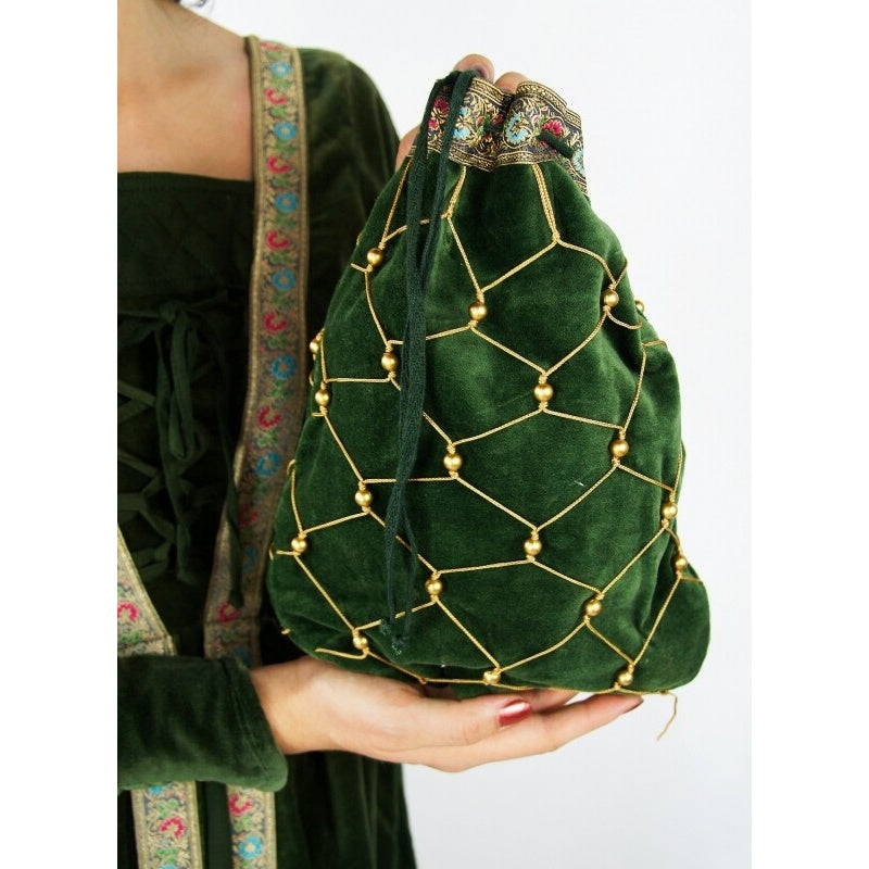 Product image Medieval Velvet Pouch Relindis green