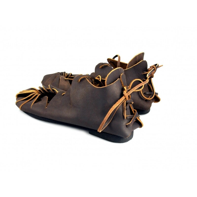 Product image Medieval ankle shoes in brown nubuck leather