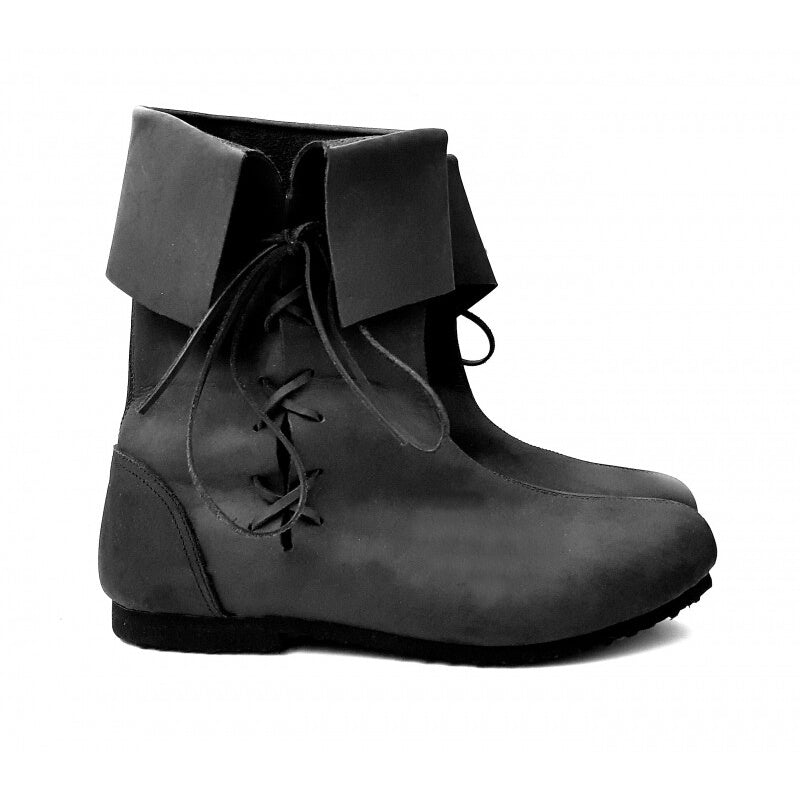 Product image Medieval Cuff Boots made of Nubuck Leather black