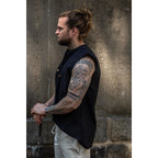 Product image Medieval Lace-Up Shirt Jean Sleeveless Black