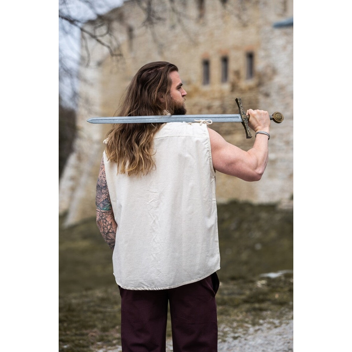 Product image Medieval Lace-Up Shirt Henn Sleeveless Beige