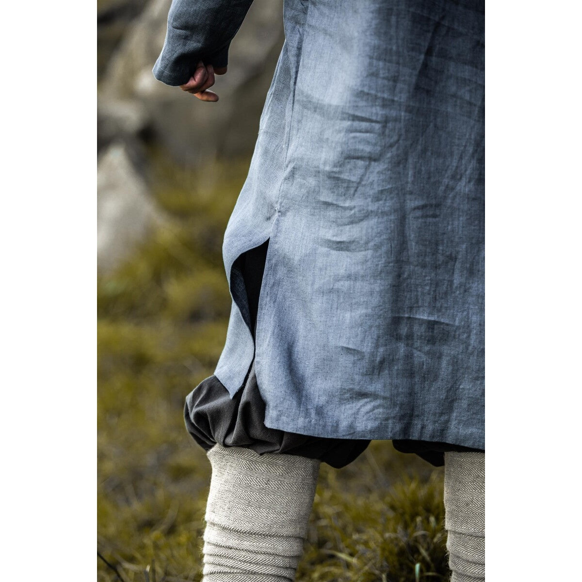 Product image Medieval Linen Tunic Halvar blue-grey