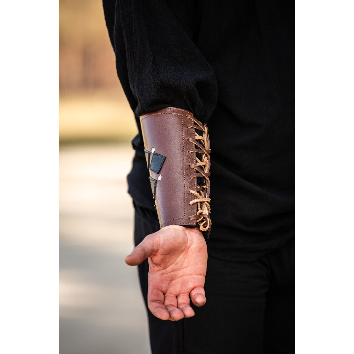 Product image Medieval Leather Bracer Orm brown-black