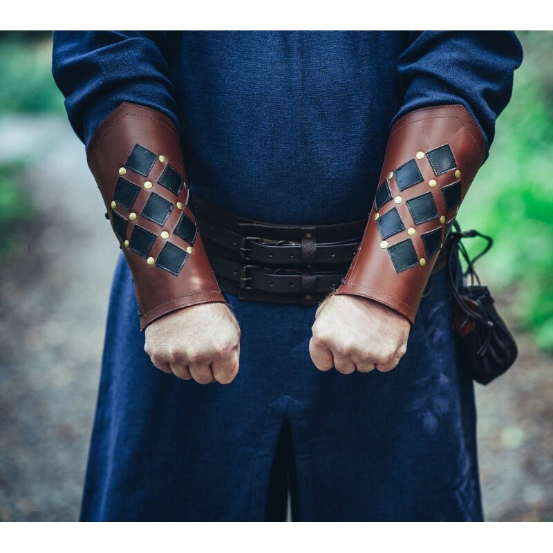 Product image Medieval Leather Bracer Orm brown-black