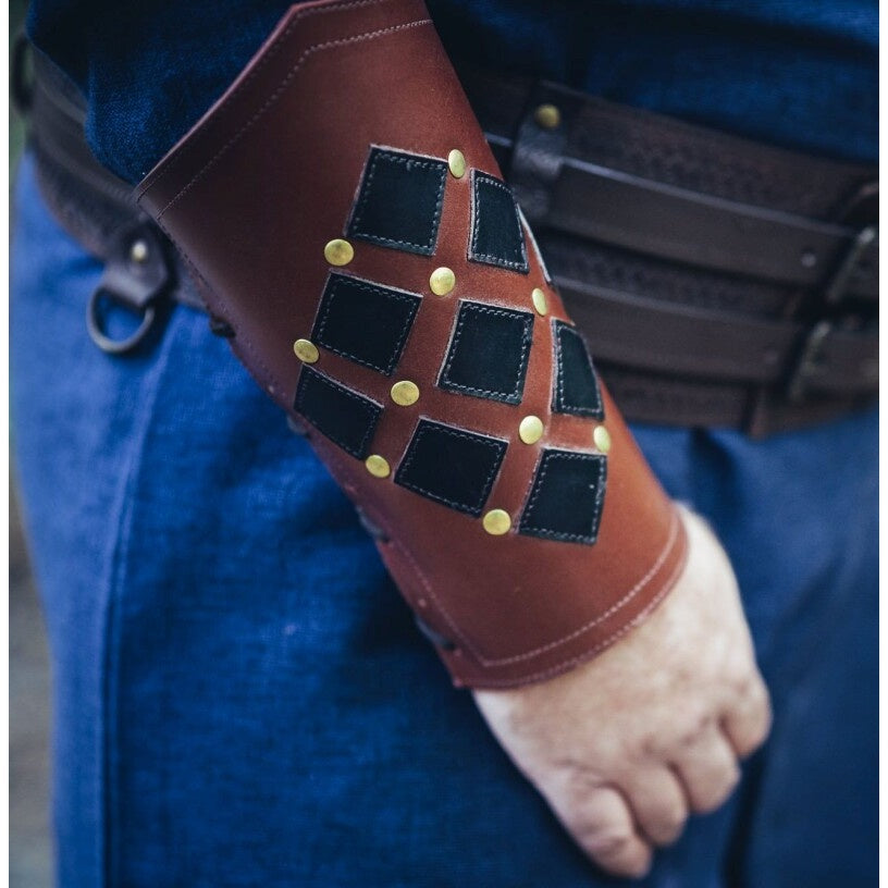 Product image Medieval Leather Bracer Orm brown-black