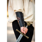 Product image Medieval Leather Bracer Orm black-brown