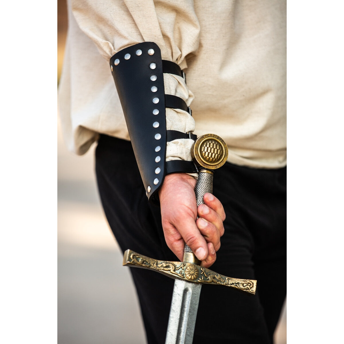 Product image Medieval Leather Bracer Mar Black