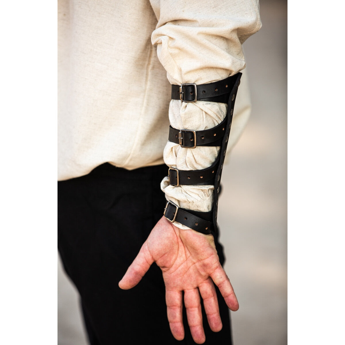 Product image Medieval Leather Bracer Mar Black