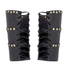 Product image Medieval Leather Bracers with Studs Black