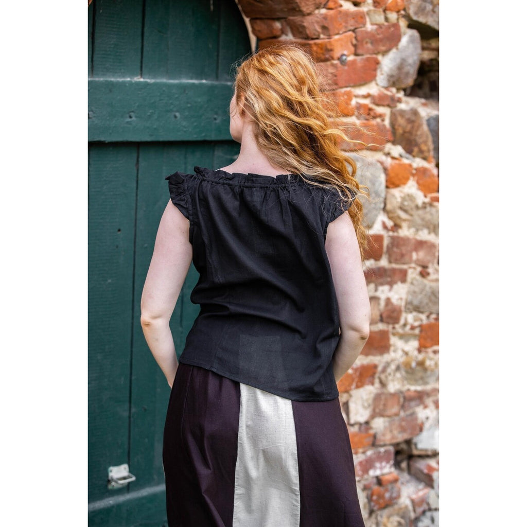 Product image Medieval Summer Blouse Lotte with Ruffles black