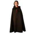 Product image Medieval wool cloak with long hood for kids brown