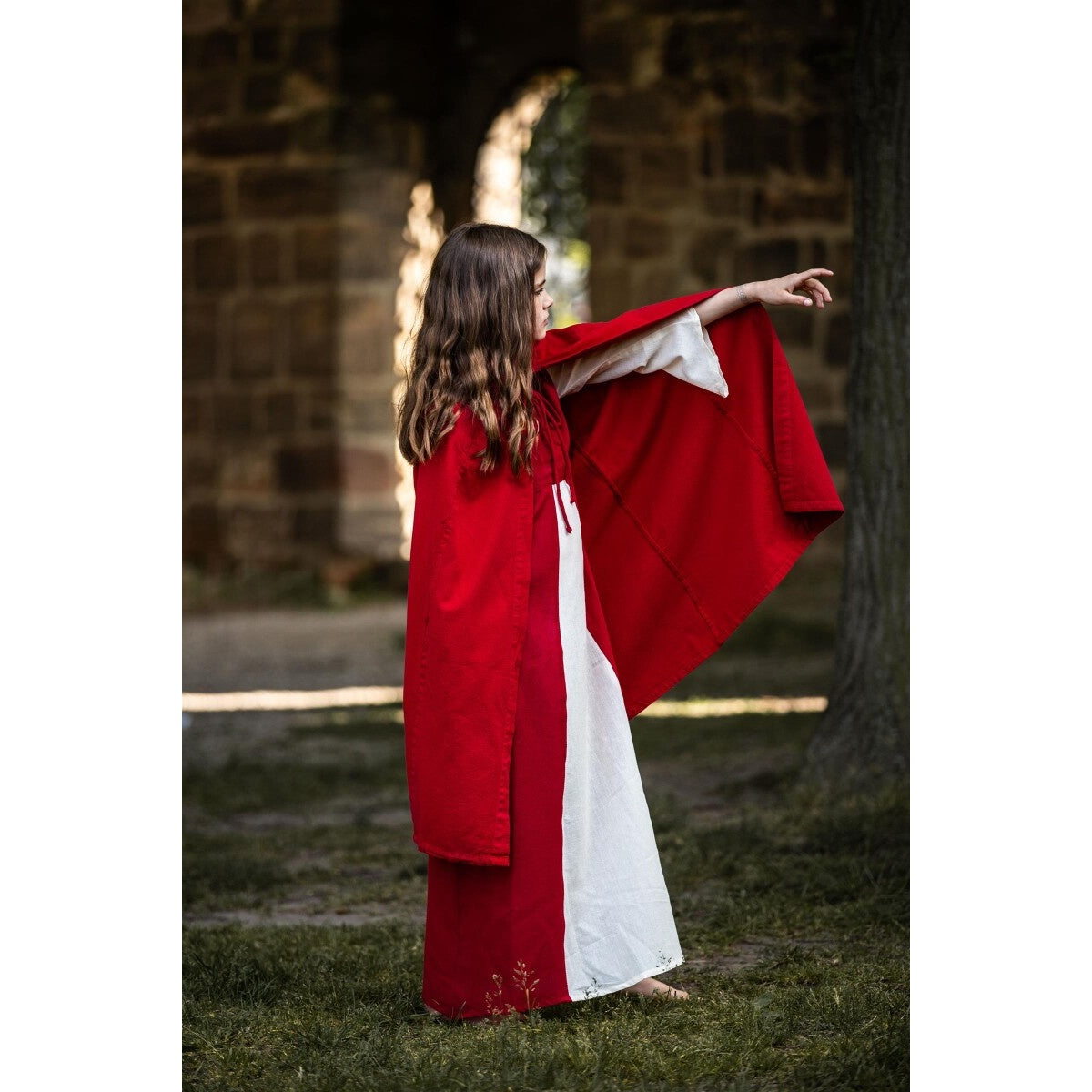Product image Medieval Cape Cecilia for Kids red
