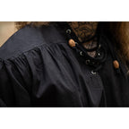 Product image Medieval Shirt Claude with Laced Cuffs Black