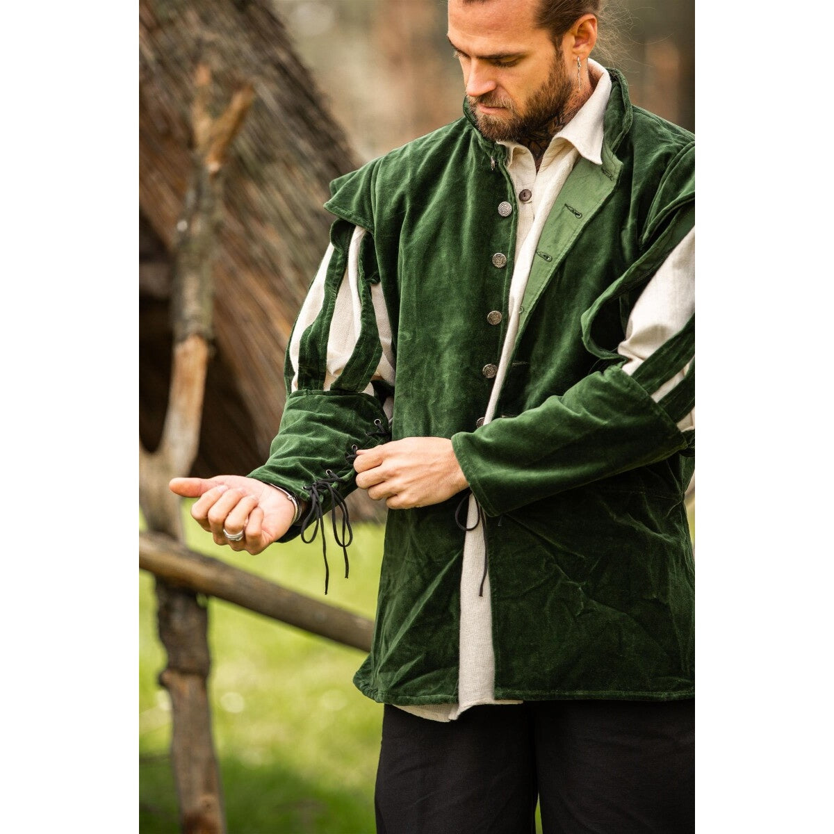 Product image Medieval Landsknecht Jacket Brandolf with Slashed Sleeves
