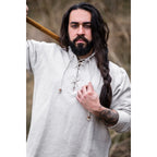 Product image Medieval Cotton Shirt Ingolf handwoven grey