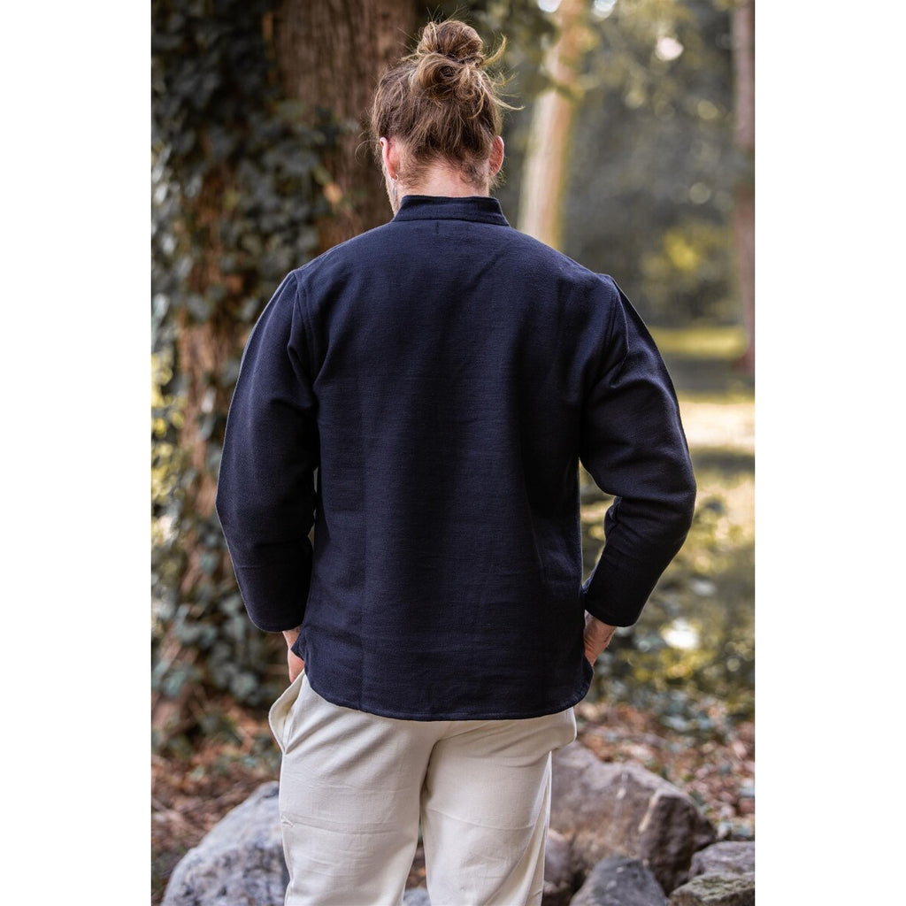 Product image Medieval Cotton Shirt Ingolf handwoven black