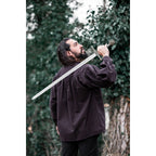 Product image Medieval Stand-Up Collar Lace-Up Shirt Friedrich brown