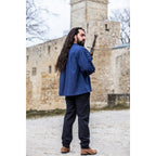 Product image Medieval Lace-Up Shirt with Eyelets Adrian blue