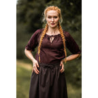 Product image Medieval Short-Sleeve Blouse Sandra dark brown