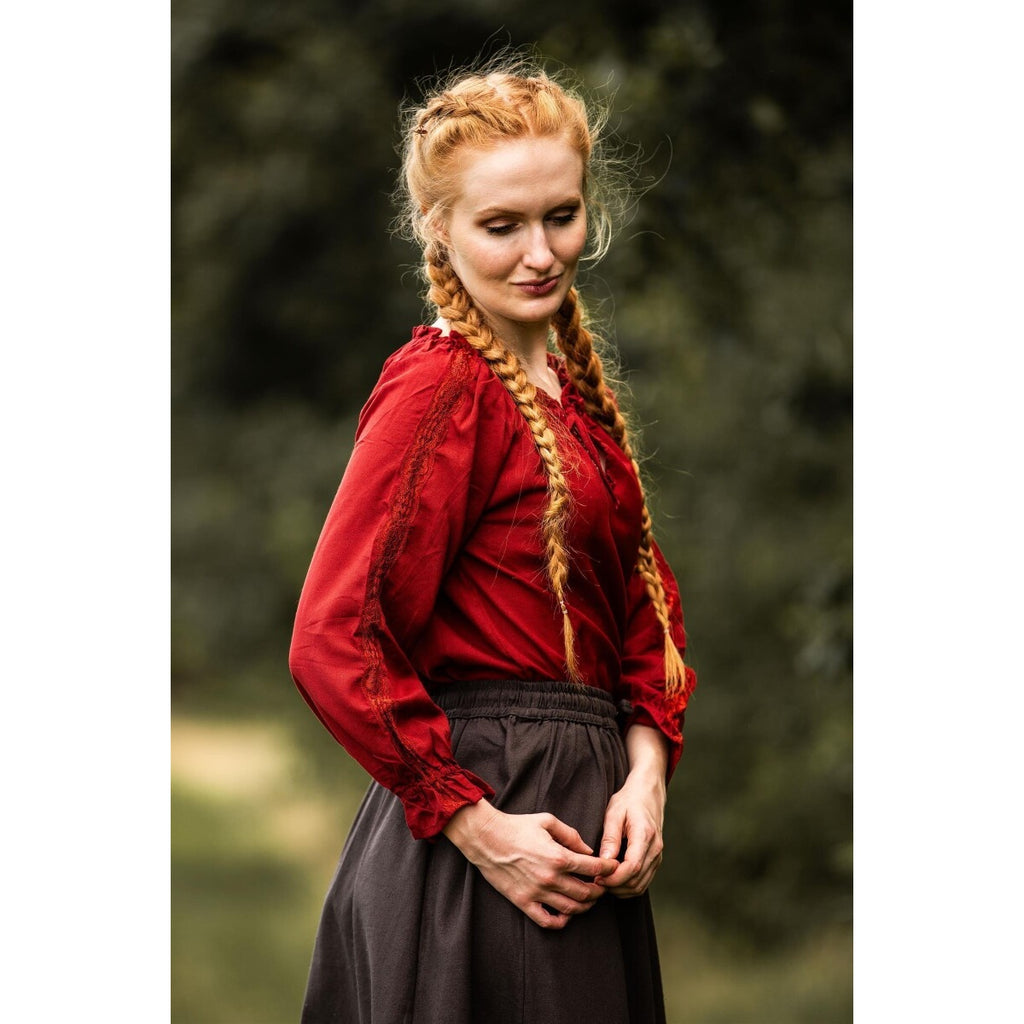 Product image Medieval Blouse with Lace Bettina red