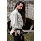 Product image Medieval Pintuck Shirt with Wooden Buttons Oswald beige