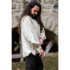 Product image Medieval Pintuck Shirt with Wooden Buttons Oswald beige