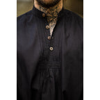Product image Medieval Pintuck Shirt with Wooden Buttons Oswald Black