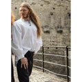 Product image Medieval pintuck shirt with wooden buttons Oswald white