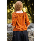 Product image Medieval Blouse Short Sleeve Vera brown