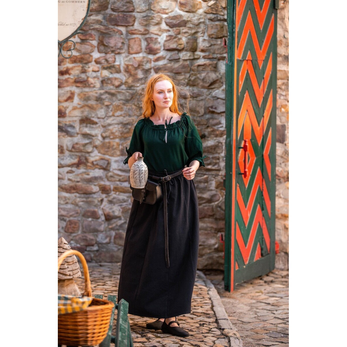Product image Medieval Short-Sleeve Blouse Vera green