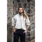 Product image Medieval Lace-Up Shirt Dagwin beige