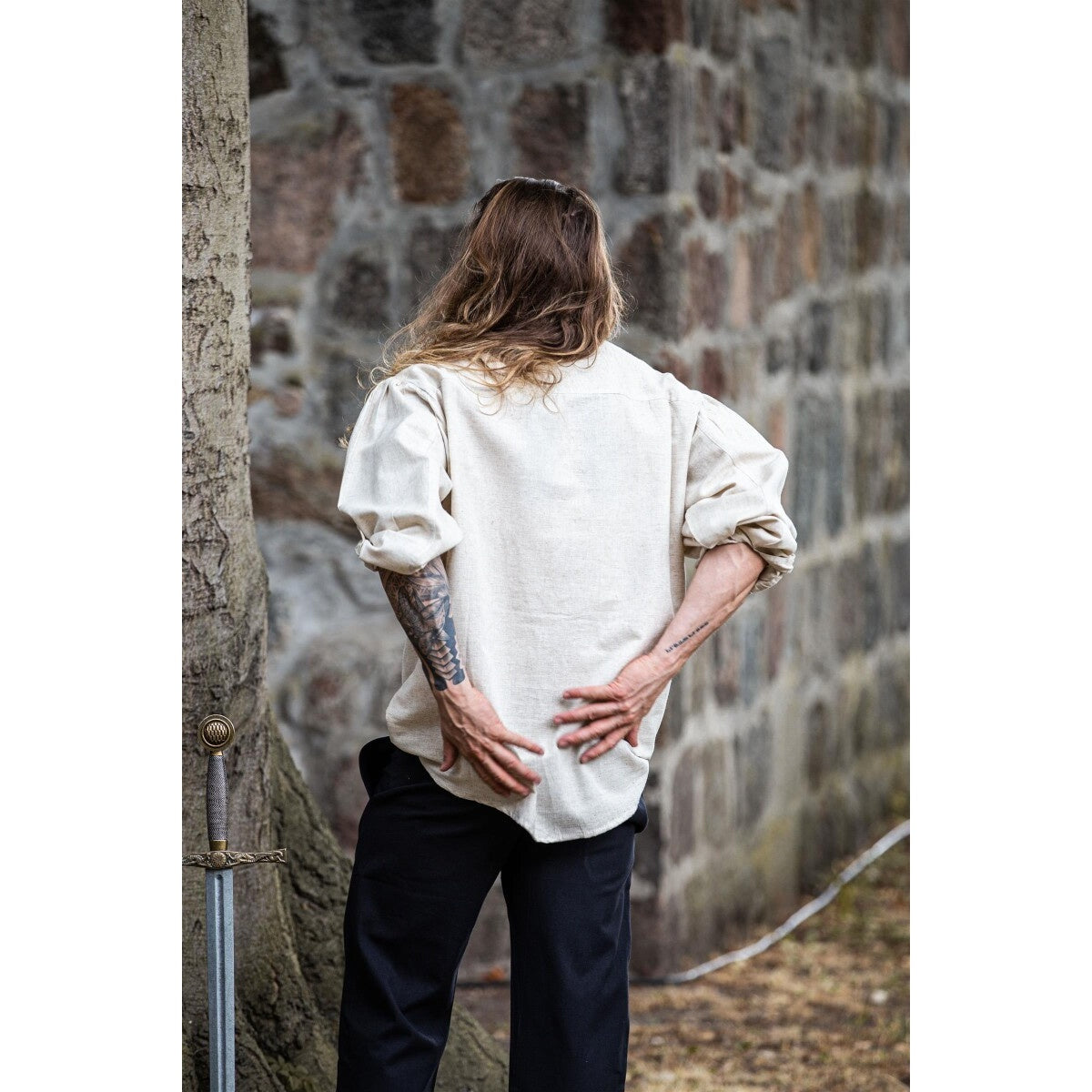 Product image Medieval Lace-Up Shirt Dagwin beige