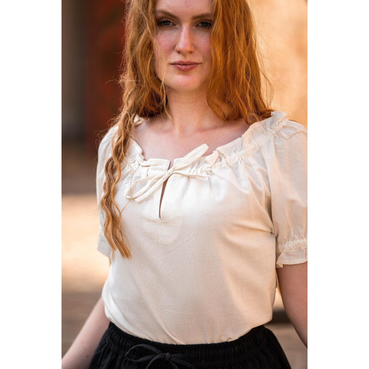 Product image Medieval Short-Sleeve Blouse Otilia beige