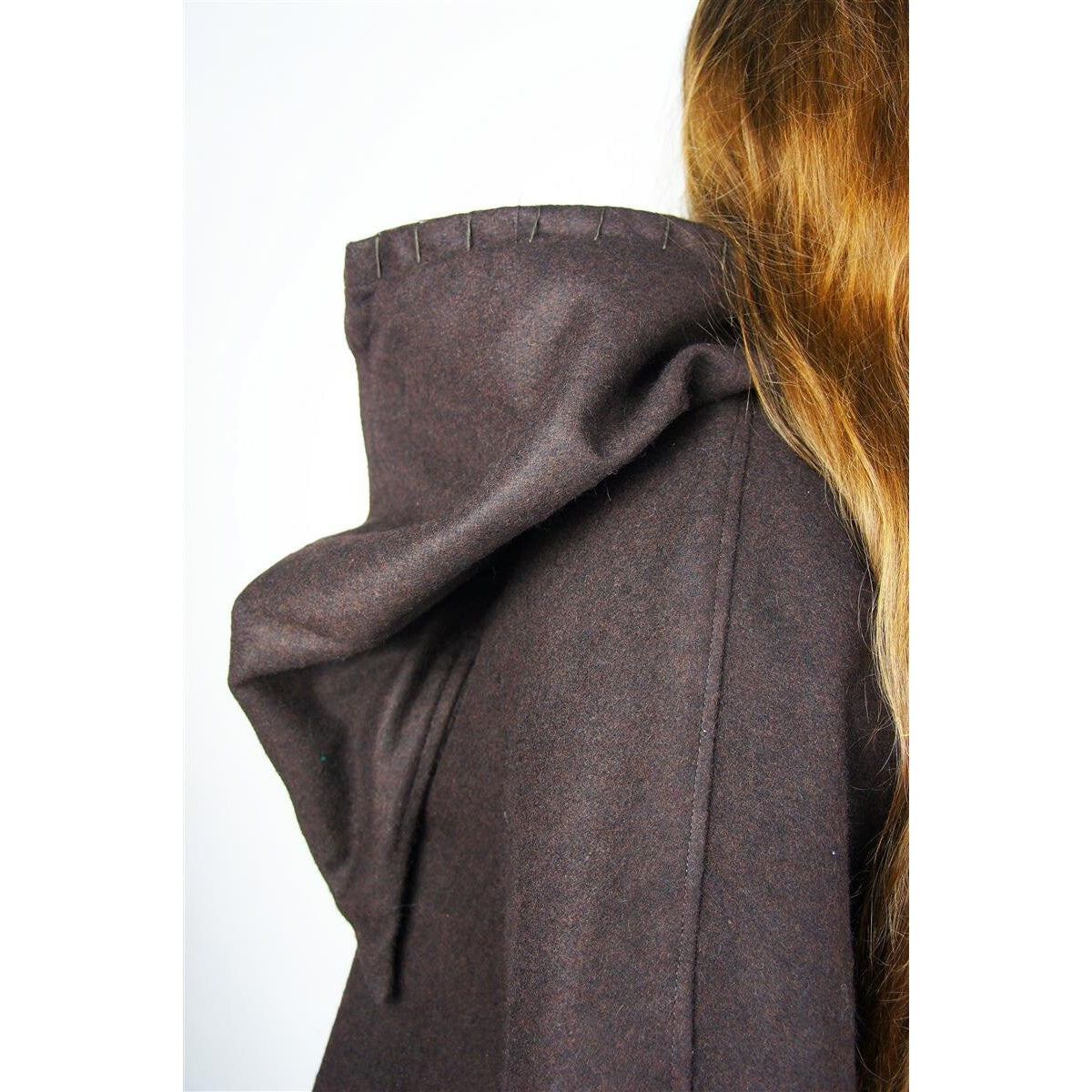 Product image Medieval Hood Egill with Embroidery brown