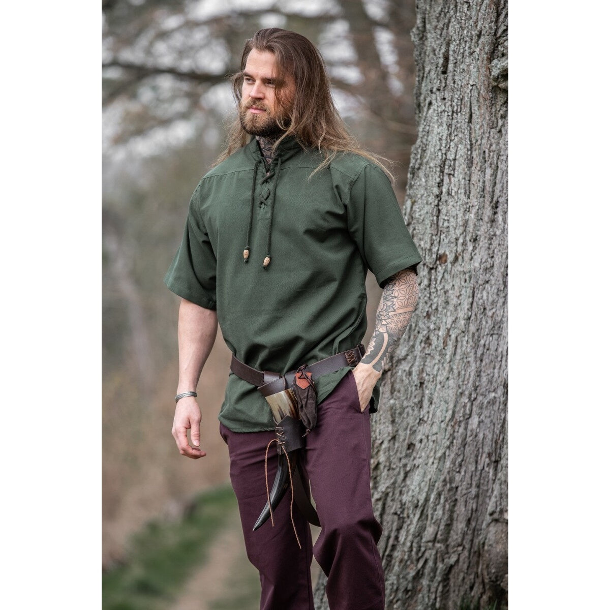 Product image Medieval Shirt Erik Short Sleeve Green