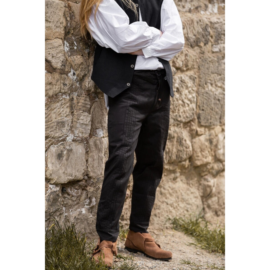 Product image Medieval Trousers Oskar with Decorative Stitching black