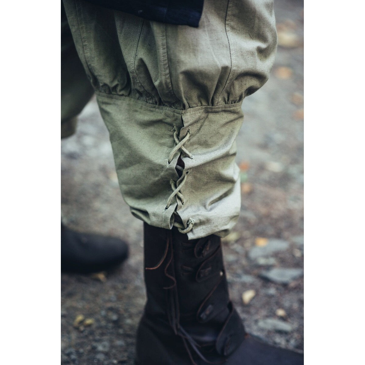 Product image Medieval Trousers Magnus with Leg Lacing green