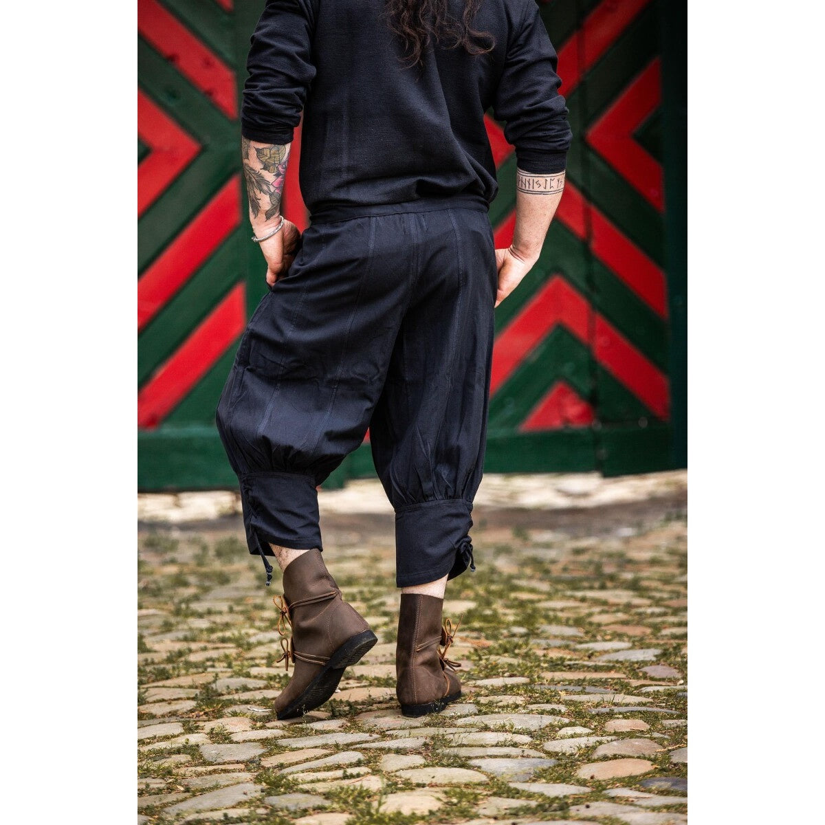 Product image Medieval Knee Breeches Laurence with Lower Leg Lacing black