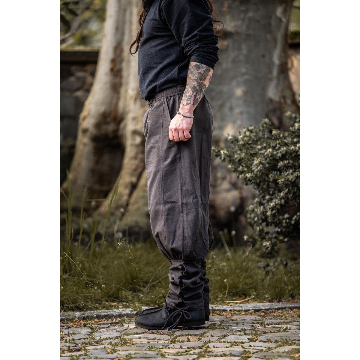Product image Medieval Trousers Tiago with Leg Lacing brown