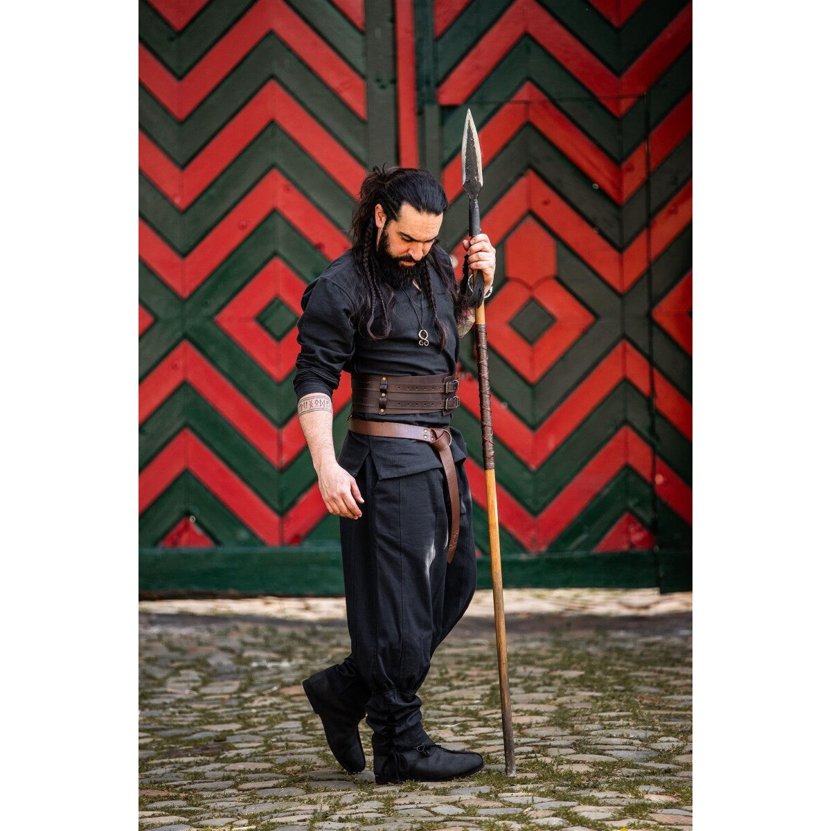 Product image Medieval Trousers Tiago with Leg Lacing black