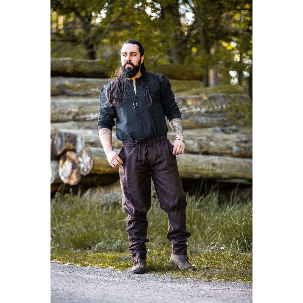 Product image Medieval Woolen Trousers Jorgen brown
