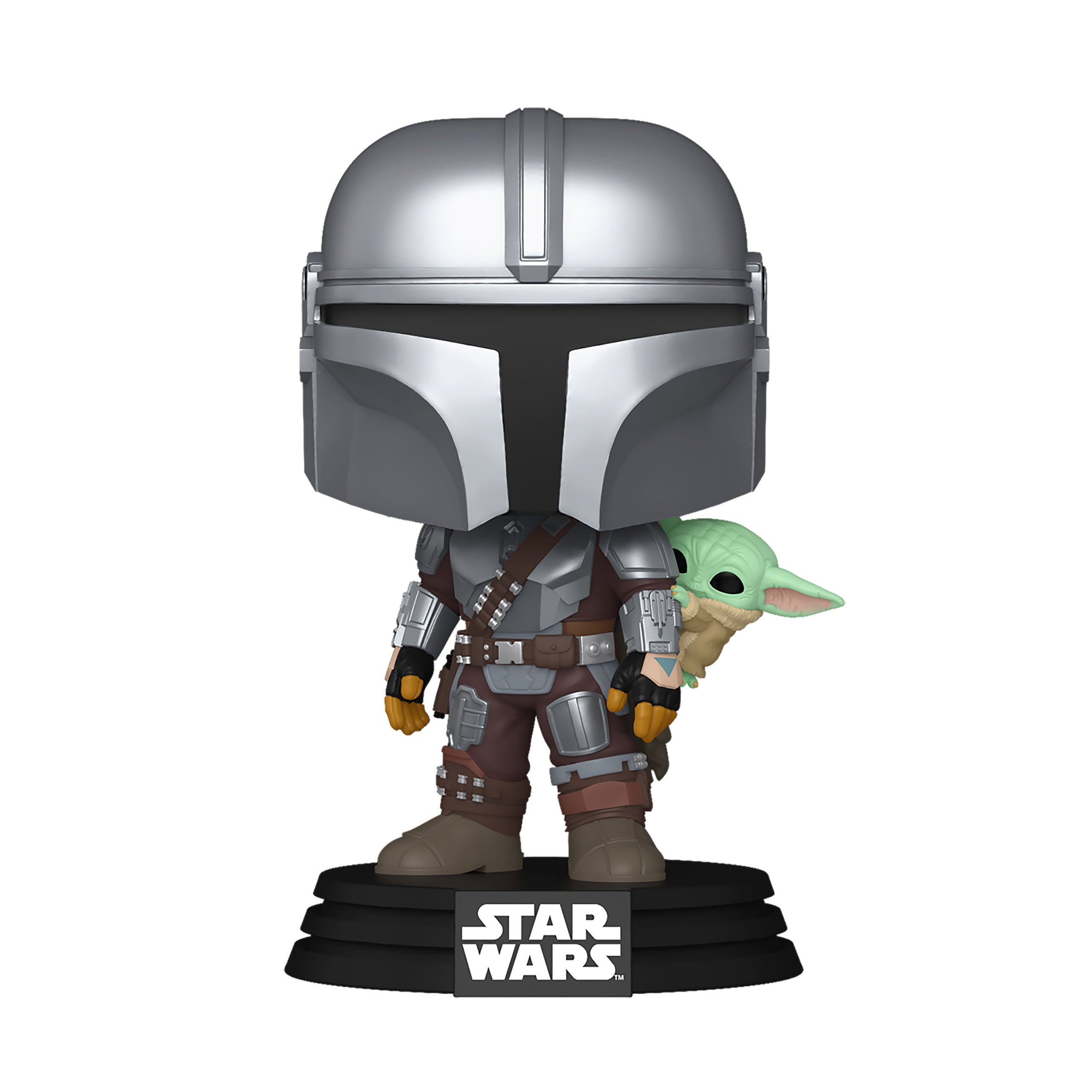 Product image Mandalorian with Grogu Funko Pop Bobble-Head Figure - Star Wars The Mandalorian