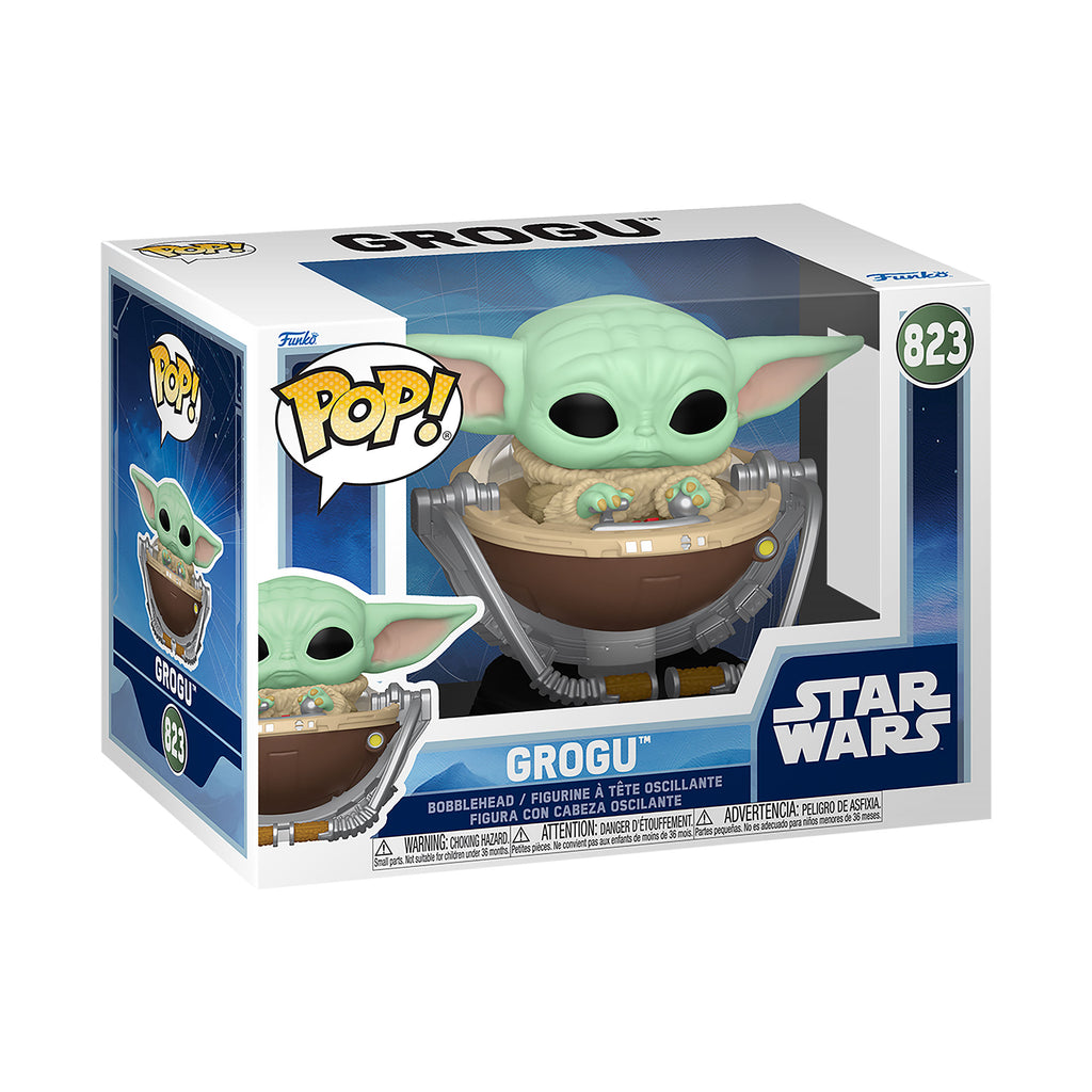 Product image Grogu in Pram Funko Pop Bobble-Head Figure - Star Wars The Mandalorian and Grogu