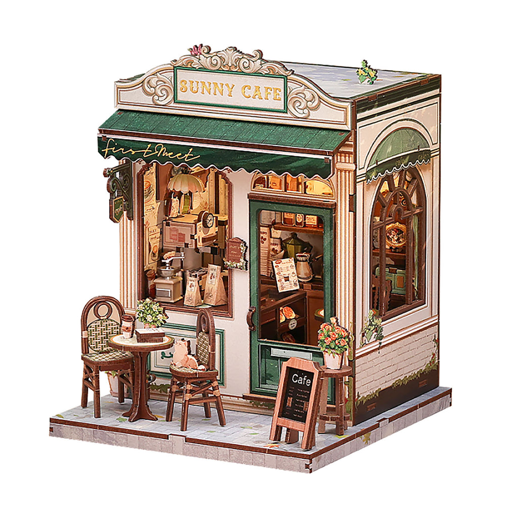 Product image CuteBee - Sunny Cafe Miniature House Book Nook Model Kit
