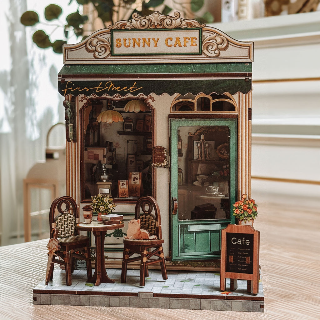 Product image CuteBee - Sunny Cafe Miniature House Book Nook Model Kit