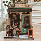 Product image CuteBee - Sunny Cafe Miniature House Book Nook Model Kit