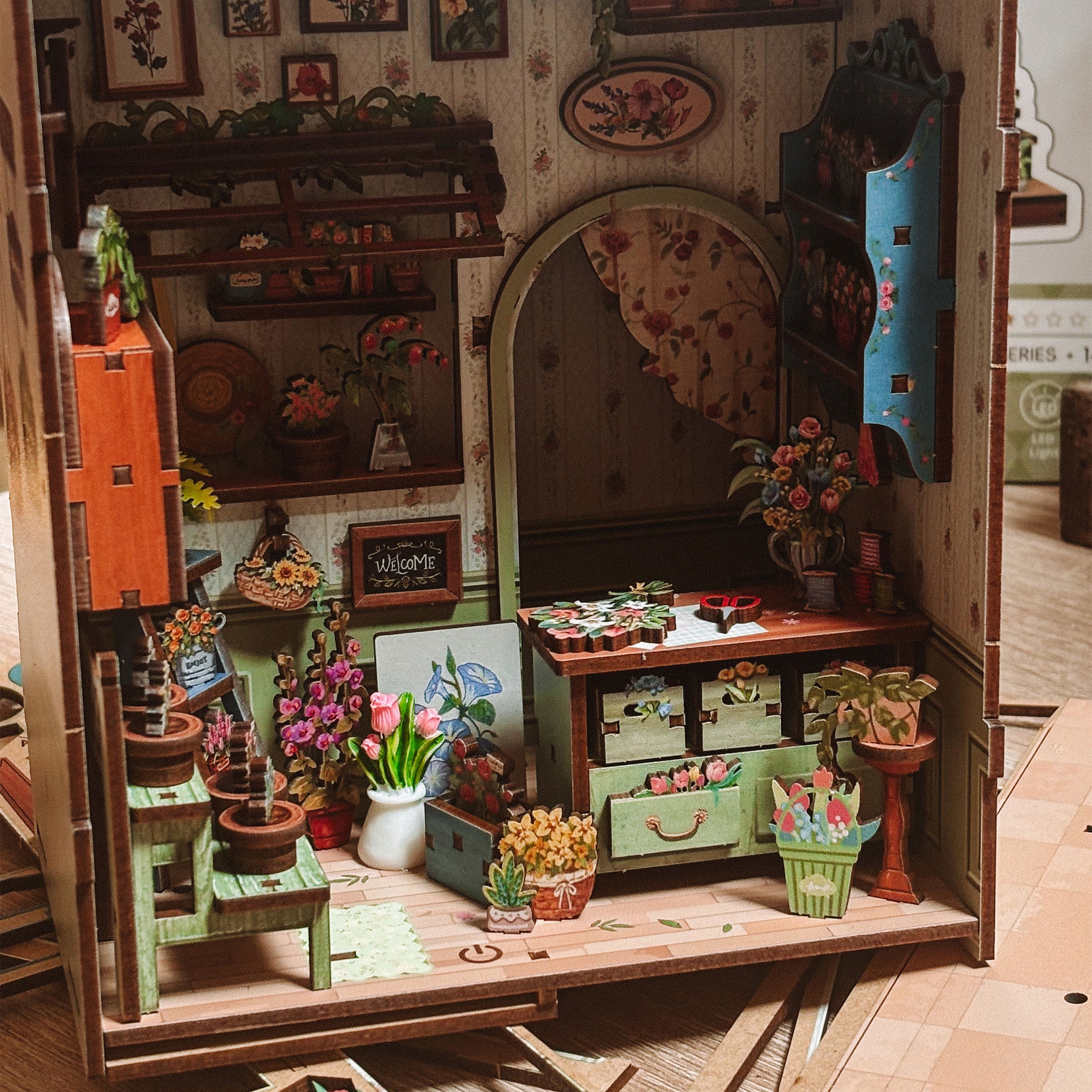 Product image CuteBee - Sunny Cafe Miniature House Book Nook Model Kit